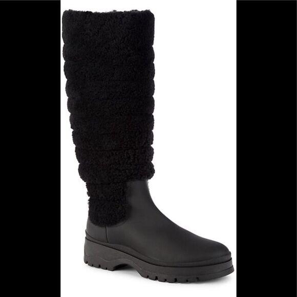 Aquatalia Shoes - Aquatalia
Skyla Weatherproof Leather & Shearling Knee-High Boots